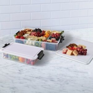 Sabatier Snacklebox 2-Piece Set with Cutting Board Lids